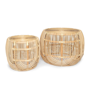 NAPA Rattan Nesting Tables/Stools