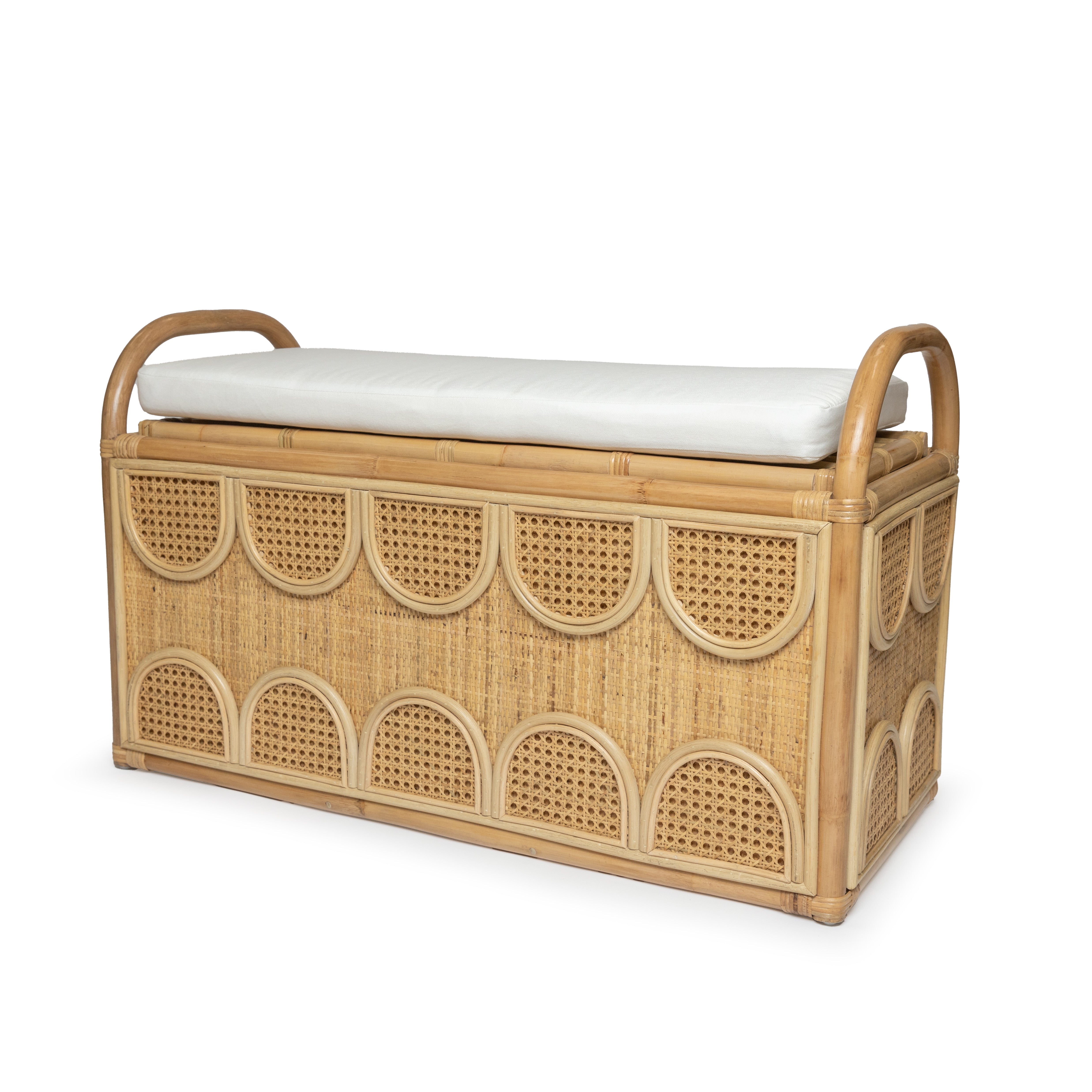 MIRAGE Rattan Storage Bench