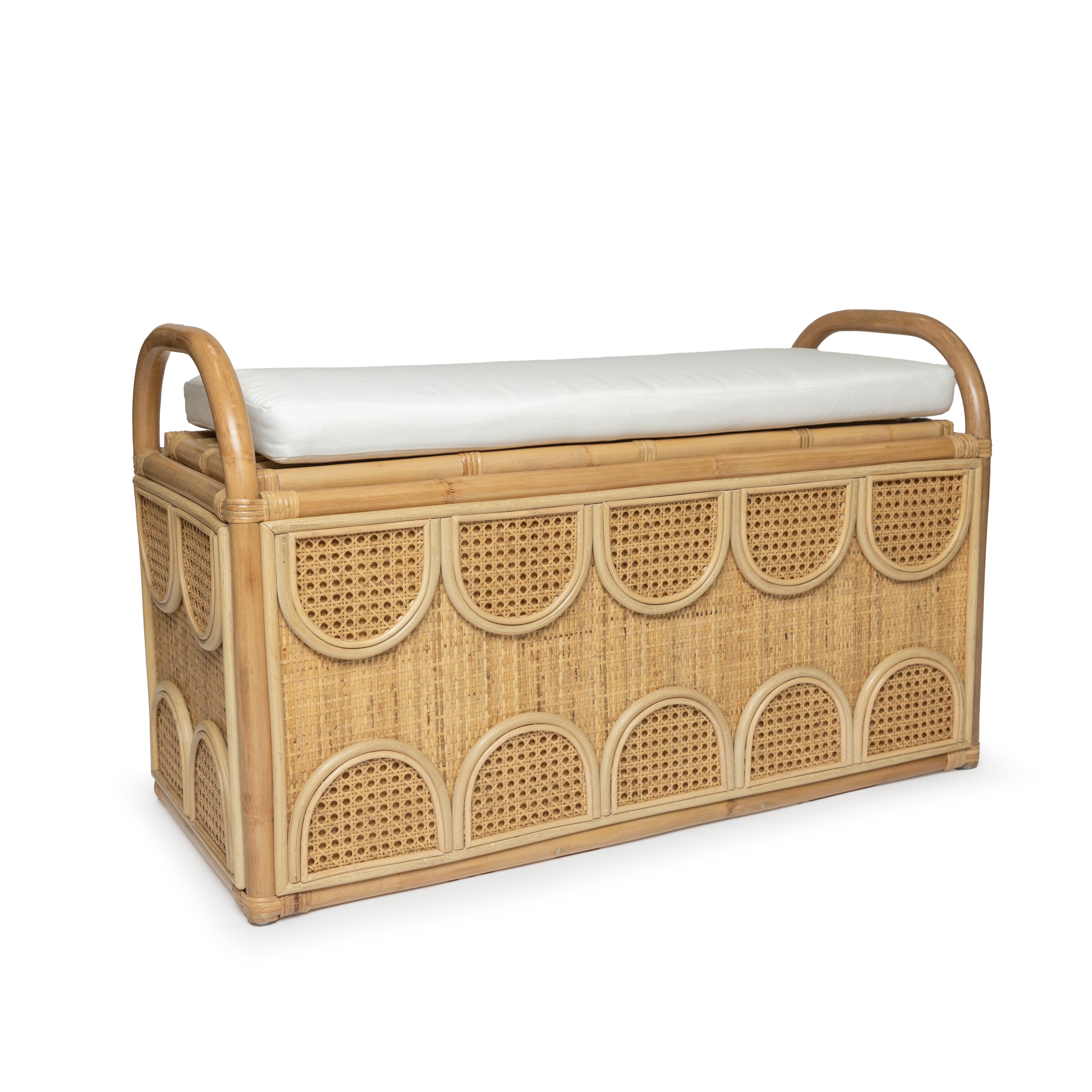 MIRAGE Rattan Storage Bench