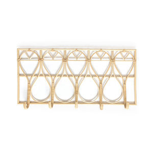 PETAL Rattan Wall Hook Rack