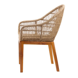 ALMOND Dining Chair Woven Cord