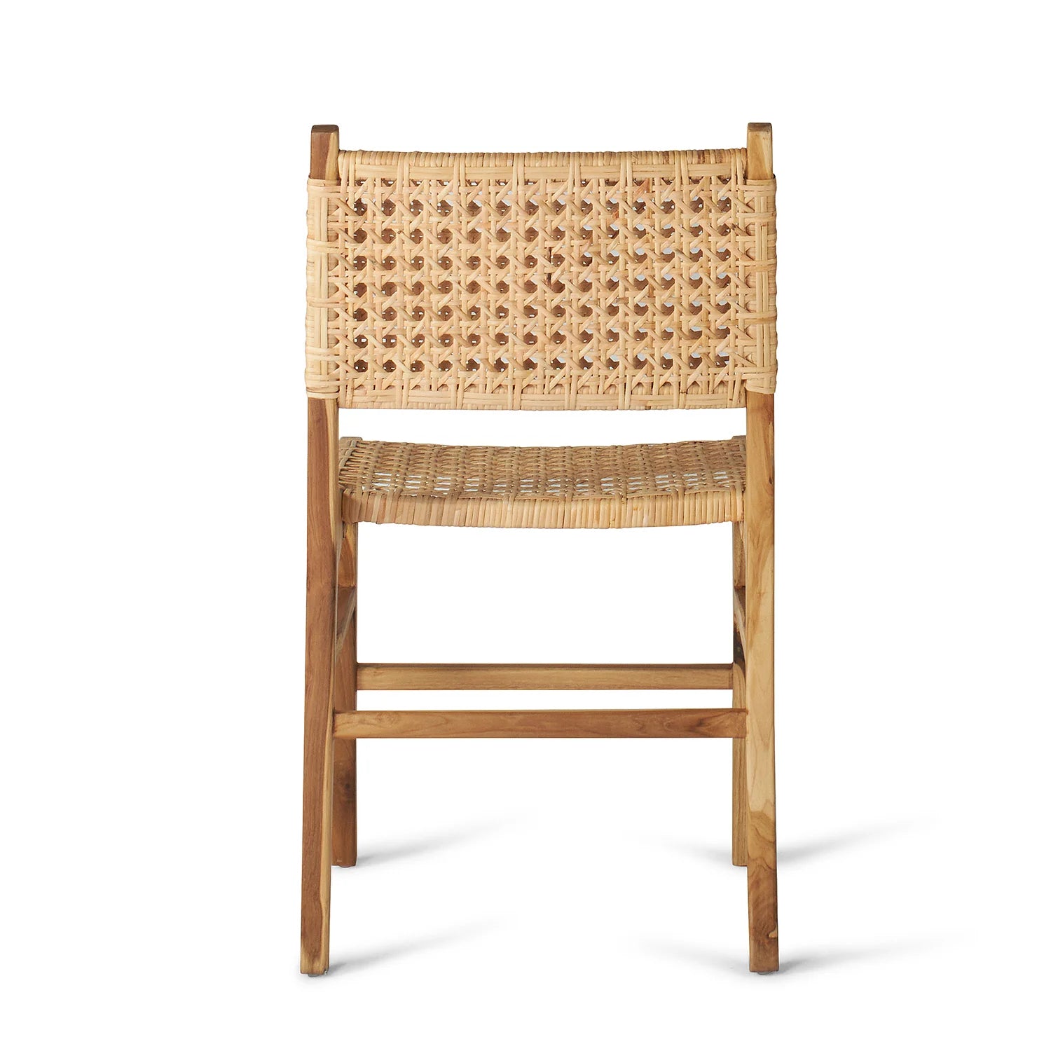 NASI Teak Rattan Dining Chair with Cane