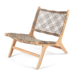 Load image into Gallery viewer, SEVILLE Woven Cord Teak Lounge Chair
