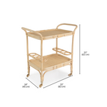 Load image into Gallery viewer, SUMERIA Rattan Trolley
