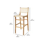 Load image into Gallery viewer, NASI Rattan Bar Stool
