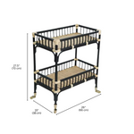 Load image into Gallery viewer, ONYX Rattan Bar Cart
