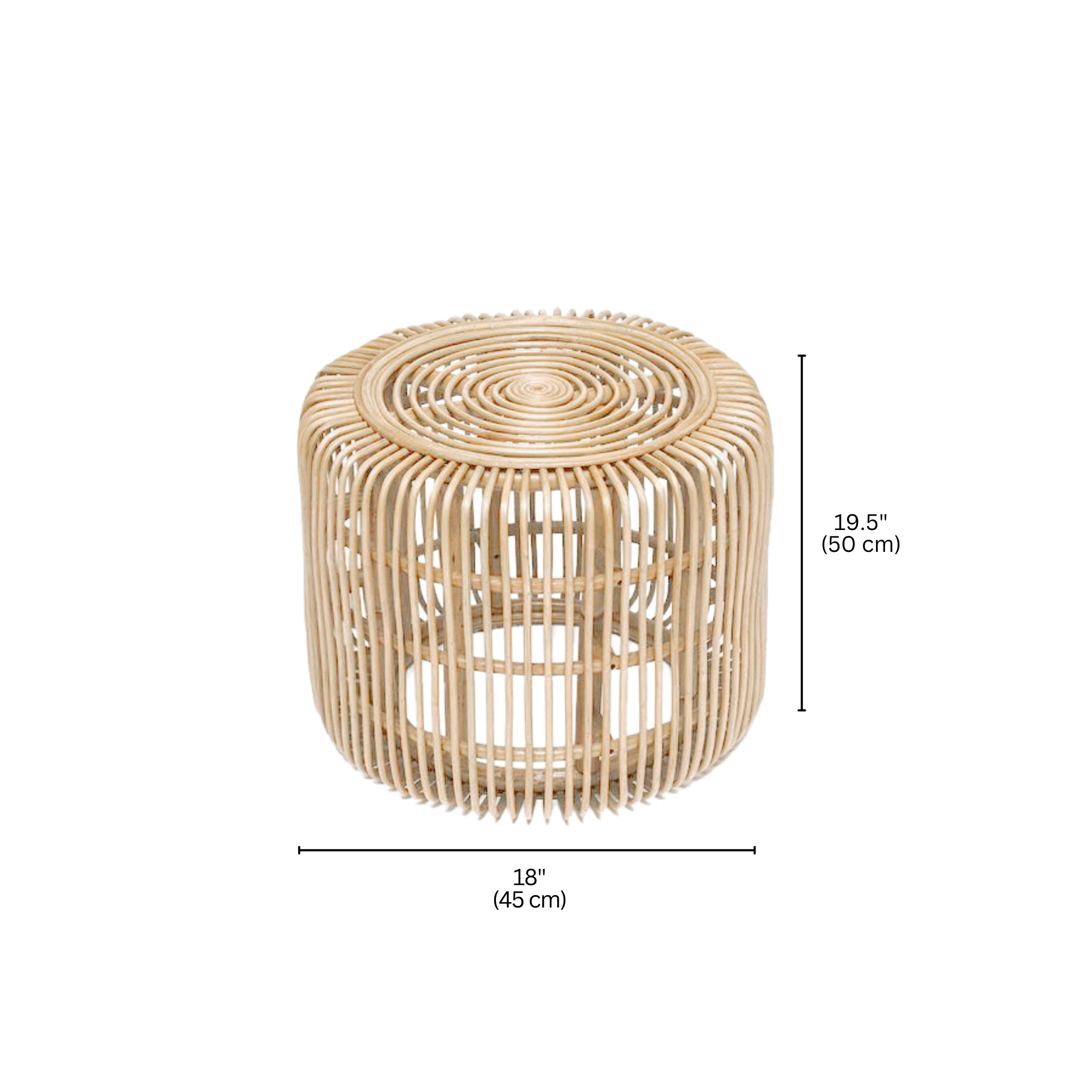 SOHO Rattan Side Table Natural