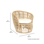 Load image into Gallery viewer, TULUM Rattan Accent Chair
